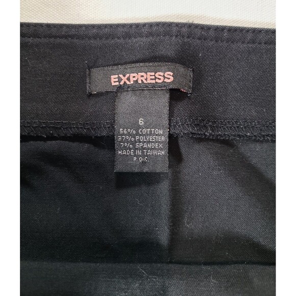 Express Stretch Black Y2K Mini Skirt Size 5/6 Vintage 2000s Clubwear Taiwan - Picture 3 of 7